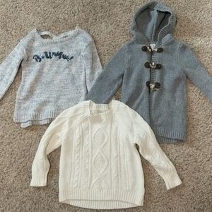 Girls sweaters size 5/6 winter lot